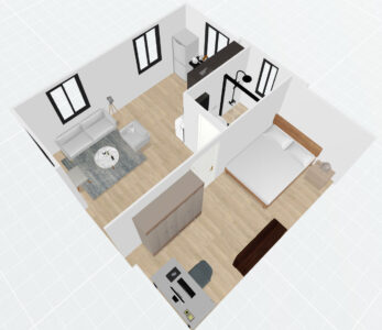20ft double wings- 1 Bed Plan B