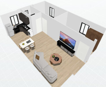 30ft Double Wings- 2 Bedroom Plan B