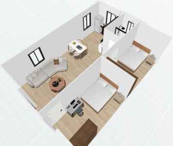 30ft Double Wings- 2 Bedroom Plan B