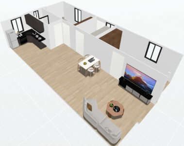 40ft double wings-2 Bedroom Plan B