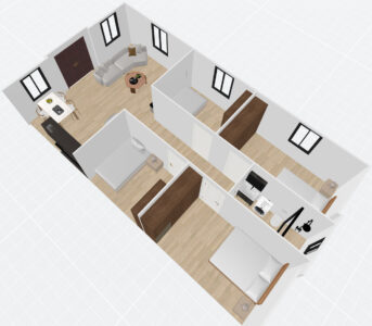 40ft Double Wings-4 Bedroom Plan A