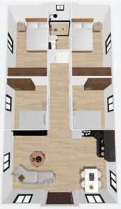 40ft Double Wings-4 Bedroom Plan A