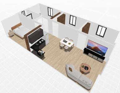 40ft double wings- 4 Bedroom Plan B 1