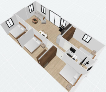 40ft Double Wings-4 Bedroom Plan B